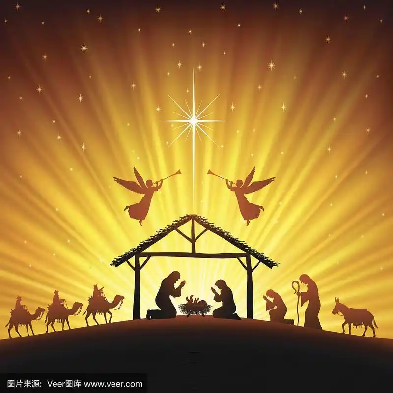 耶稣降生,新生儿,东方三贤士,新生动物,智慧