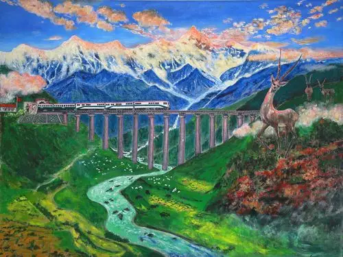 尹俐的油(丙烯)画