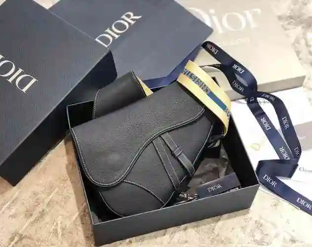 高仿迪奥男款单肩包 迪奥男包 dior/迪奥 2023最新男款马鞍包 深蓝