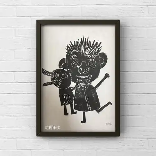 可创美术二年级周末班——纸版画