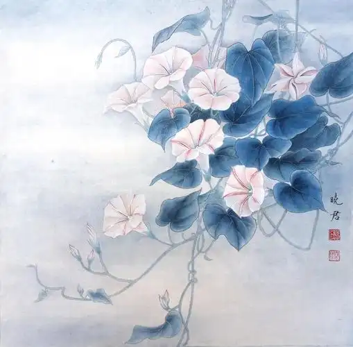 工笔《牵牛花》绘制步骤 - 元艺考