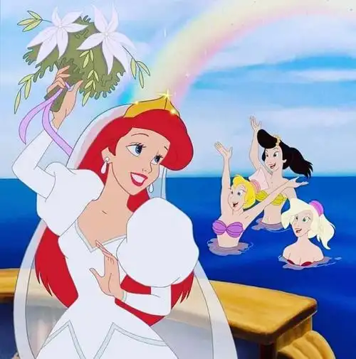 迪士尼公主arielwedding77