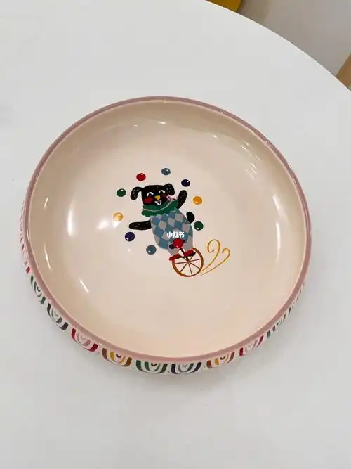 餐具系列马戏团的可爱盘子
