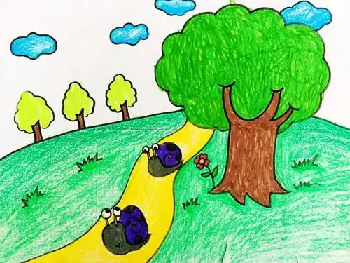 少儿书画作品-大自然/儿童书画作品大自然欣赏_中国少儿美术教育网