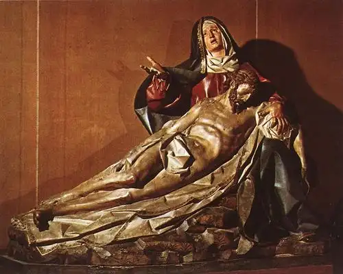 "圣母怜子图", 木头 通过 gregorio fernández (1576-1636, spain)