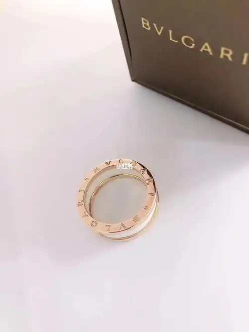 宝格丽bzero118k玫瑰金戒指
