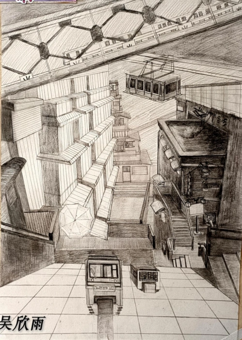 微展|河北传媒学院2020级环境设计专业设计素描线上教学作业展