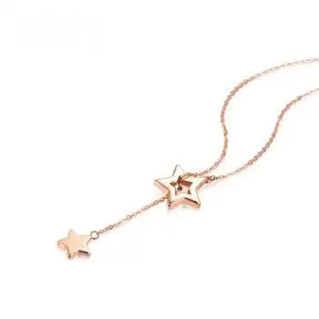 18k金项链 彩金时尚璀璨之星套链星星个性项链 璀璨之星套链(2.56-2.