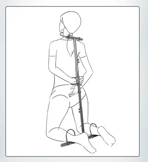 sm金属强制束缚刑具情趣性用品工具惩罚男奴女奴跪罚器调教代发