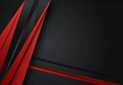 红色和黑色抽象层的几何背景卡, 安照片