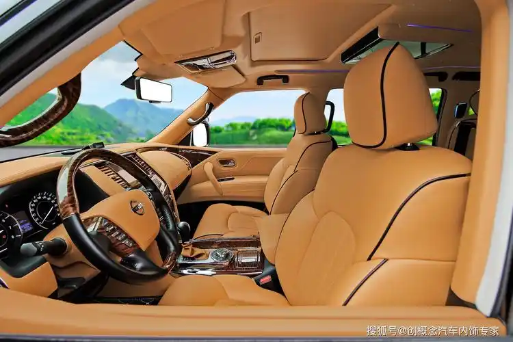 深圳日产途乐内饰升级改装装航空座椅的内饰尽显舒适