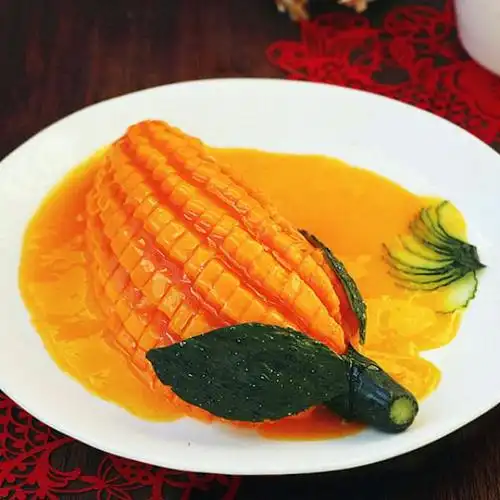 橙汁木瓜,口感香甜,细腻,滑爽