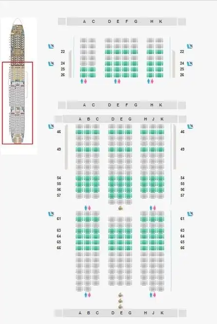 长荣航空波音777,目前剩下的座位那个靠窗位置适合拍照?