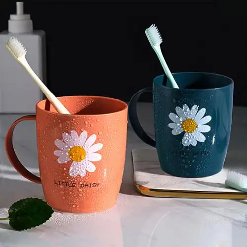 漱口杯简约刷牙杯家用可爱学生少女宿舍洗漱杯情侣一对牙刷杯牙缸