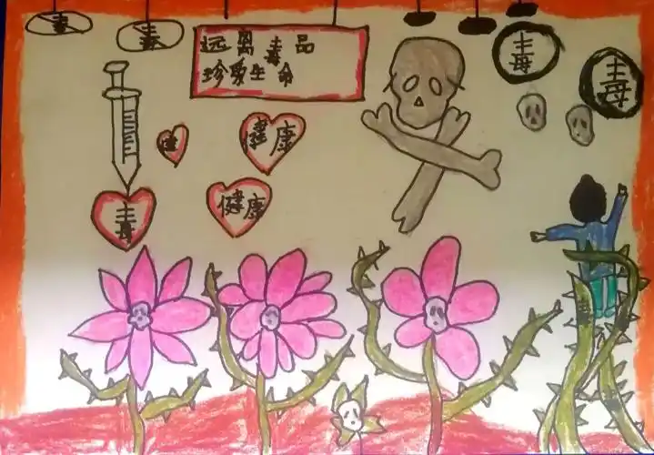 禁毒主题绘画