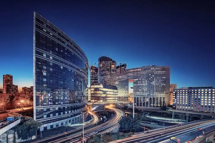 巴黎的现代建筑照片摄影图片