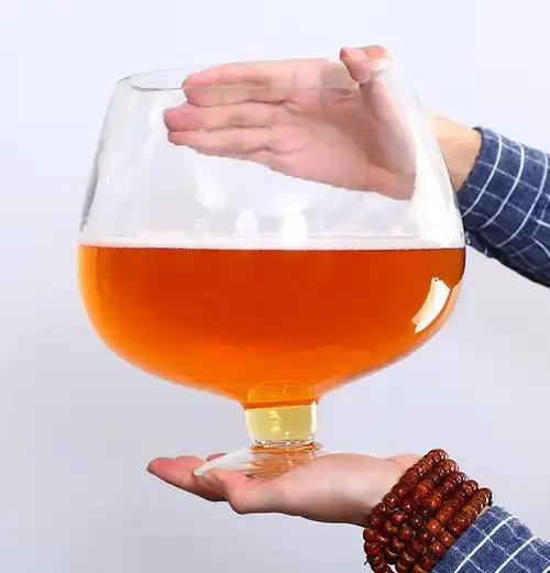 高脚杯超大号扎啤啤酒杯特大号啤酒杯酒吧巨型大容量酒杯超大红酒杯