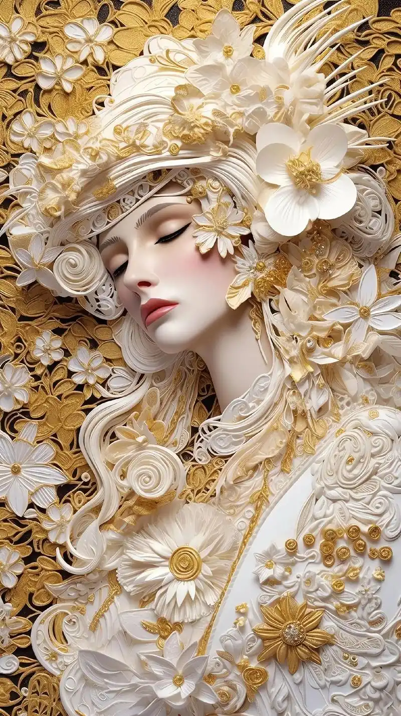 剪纸风的西方美人,你喜欢哪个?#剪纸艺术#艺术在抖音#图文伙 - 抖音