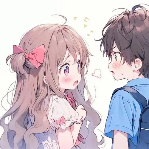 情侣头像丨超甜的一人一半卡通情头