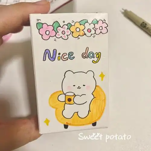 小学生自制舍舍夹心手绘小学生自制盲盒粘土发饰盲袋手工成品～ 手链