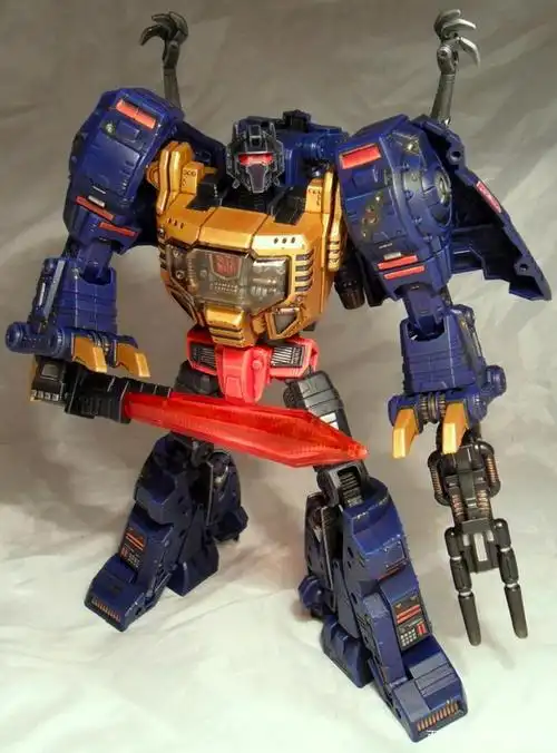 变形金刚动漫人物:重涂呈现g2蓝色造型版机器恐龙-钢锁