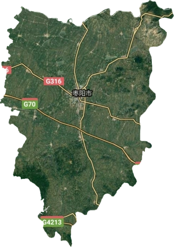 枣阳市高清卫星地图