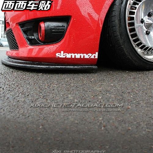 西西车贴 hf车贴划痕hellaflush车身装饰贴slammed后窗贴反光贴纸