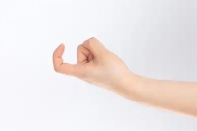 勾手指的手势 亚洲