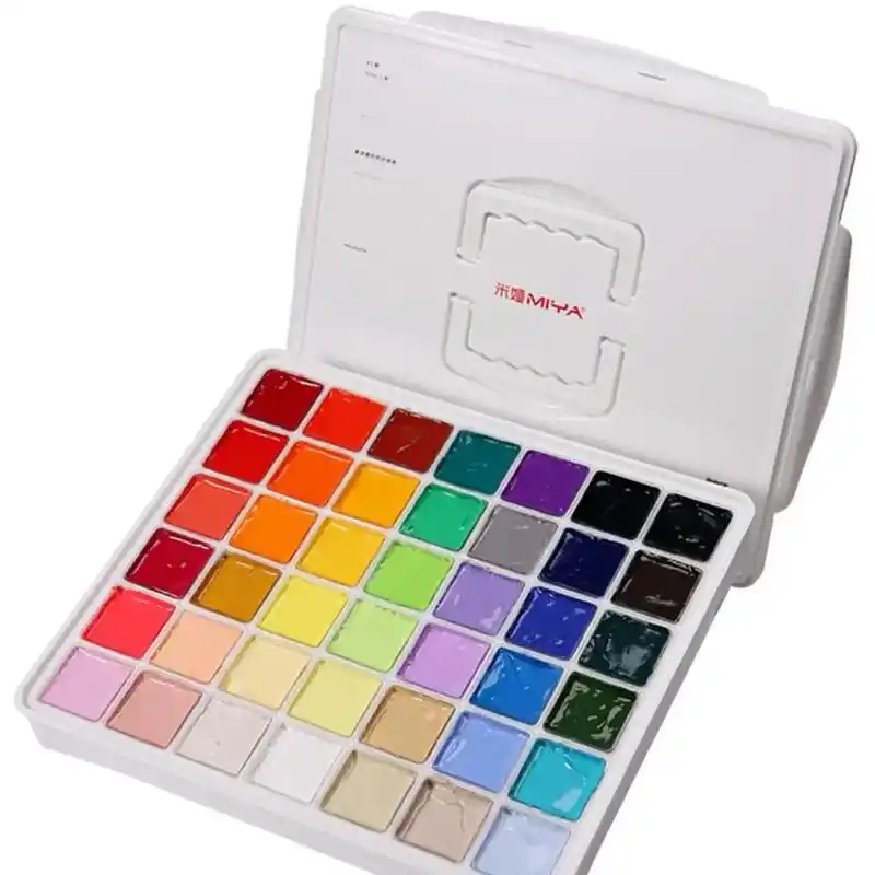 米娅水粉颜料真的太好用啦!颜色饱和度高,上色均匀,混色也超自 - 抖音
