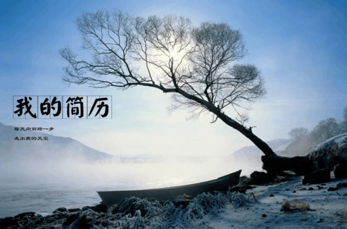 几款大气的横向简历封面下载