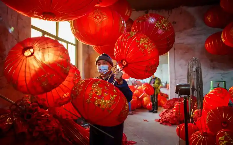 十月开始"过年"的灯笼村藁城宫灯历史悠久,主要产地为河北省石家庄市