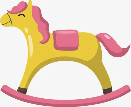 矢量图儿童的摇摇马