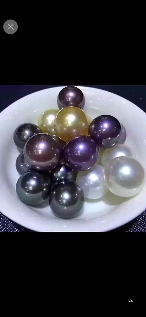 人工养殖的珍珠,图中的珍珠品质怎么样?