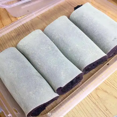 大马佐恩 豆沙乌饭麻糍 黑麻糍 青麻糍 *2盒 台州临海特产 2斤8段