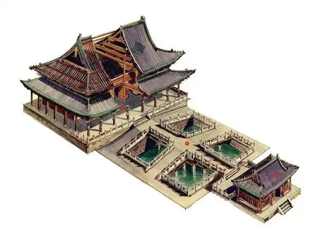 走过鱼沼飞梁,就到了圣母主殿了.