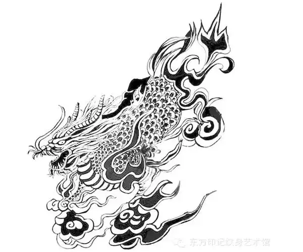 纹身放送盗墓笔记杨洋麒麟纹身高清手稿