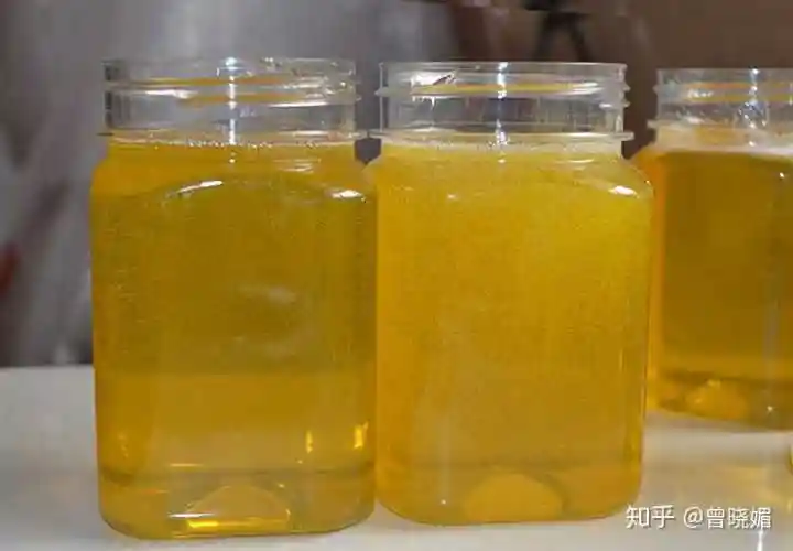 气泡丰富的柑橘蜜