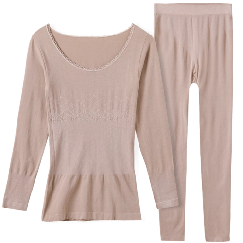 女士秋衣秋裤薄款美体紧身莫代尔线衣线裤保暖内衣女套装棉毛衫冬