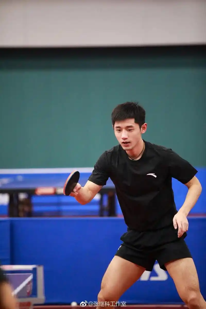 张继科回归球场训练