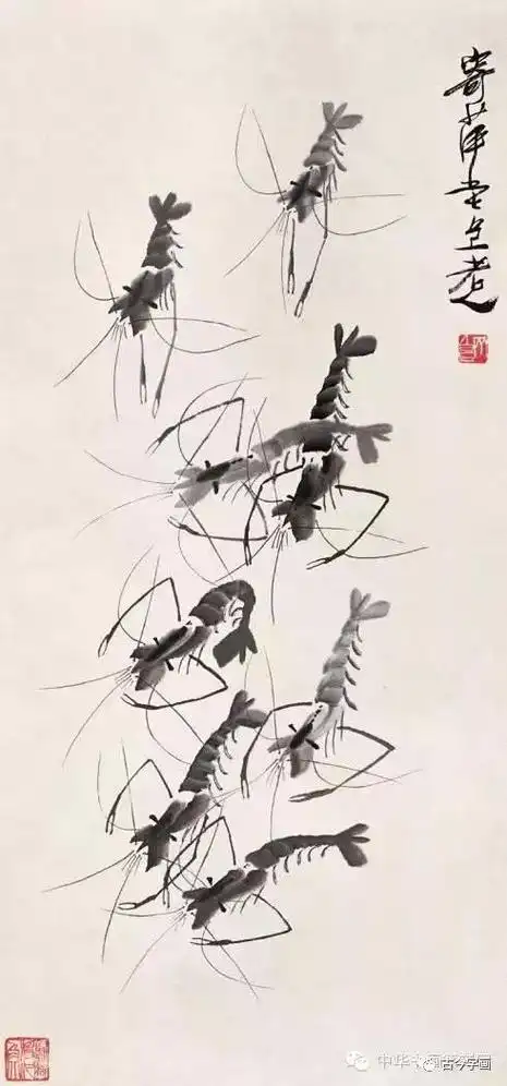 齐白石国画虾全集栩栩如生