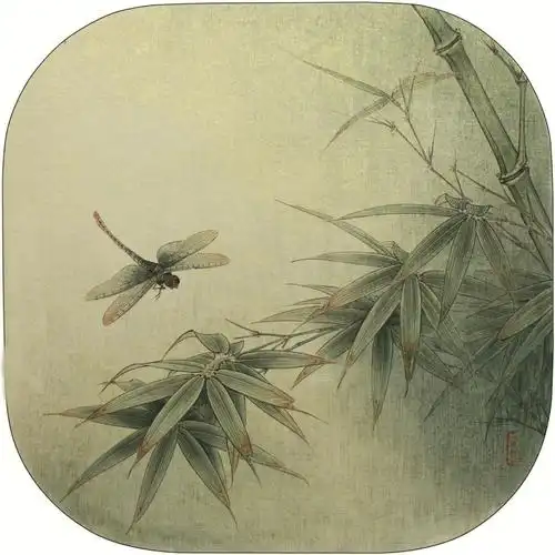 染色步骤77白描图纸国画竹子266066