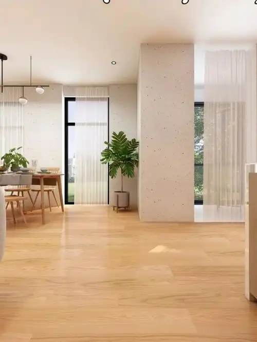 温暖的颜色暖心原木色地板