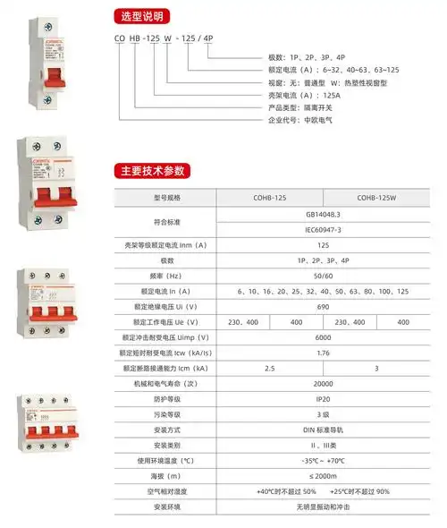 cohb-125w小型隔离开关