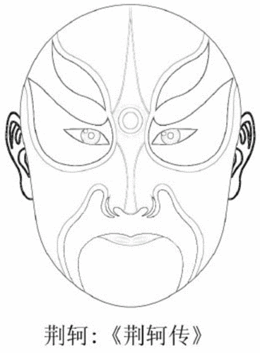 京剧空白脸谱涂色线稿(三)可打印涂色.pdf 51页