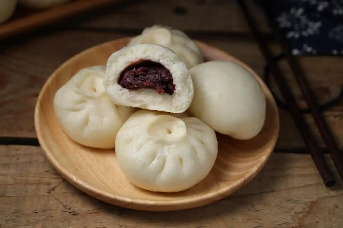 我做的豆沙包暄软香甜孩子点名要它当早餐吃好了才能学习好