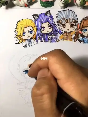 史莱克七怪手绘_手绘_绘画_马克笔_寻找小红书绘画大神_文化_绘画