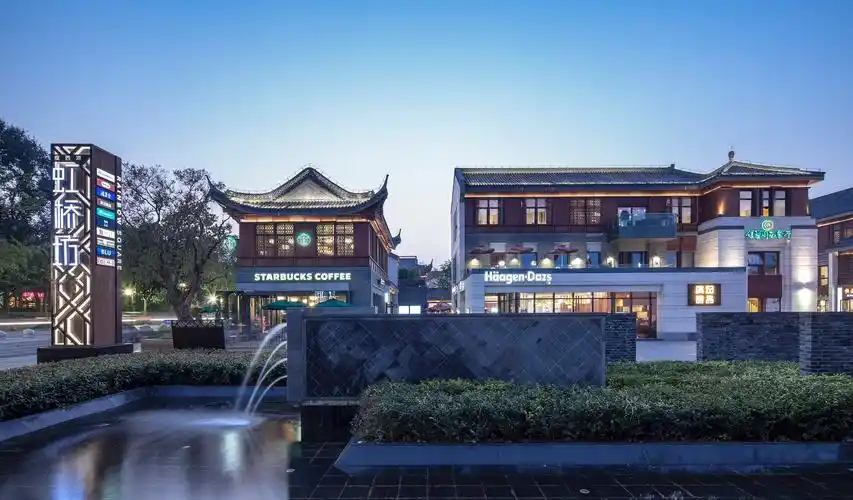 装修效果图 家居美图 仿古风商业街设计图 收藏