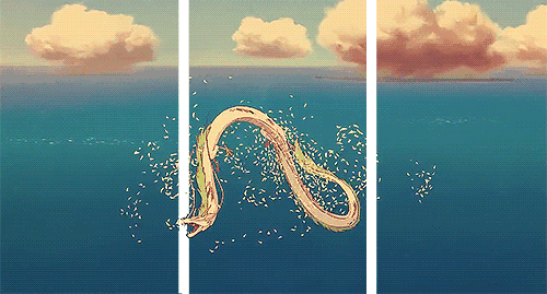 里面的千寻与小白龙之间的故事满足了我们的童年幻想