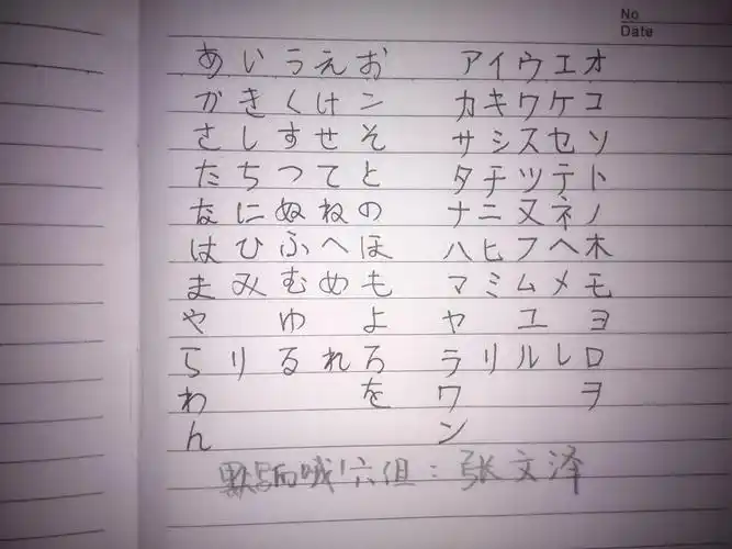 学员活动 / 晒晒五十音图手写体【已结束】 .