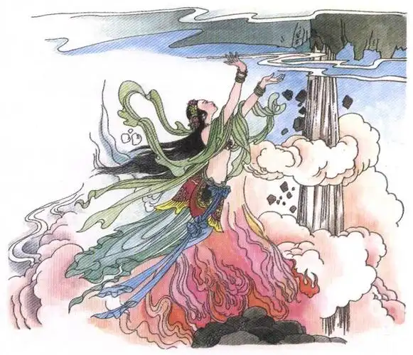 女娲补天的图片